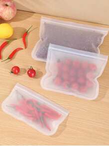 Bolsas de almacenamiento de alimentos de EVA, bolsas reutilizables para preservar alimentos en el refrigerador para frutas y verduras - Multicolor - Ver 3