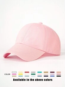 1pc Solid Color Baseball Cap, Adjustable Outdoor Sun Protection Casual Hat For Spring, Autumn, Travel, Beach, Suitable For Y2K Style Youth