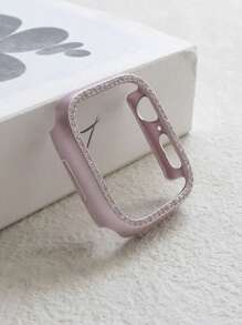 1 pièce Étui de protection décoré de cristaux scintillants et ajouré, compatible avec Apple Watch 38/40/41/42/44/45/46/49mm, Série Ultra/SE/10/9/8/7/6/5/4/3/2/1, accessoire de montre connectée de style