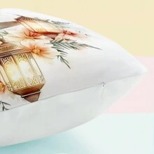 4 pezzi Set da 4 cuscinetti con illustrazione ad acquerello sul tema del Ramadan, stampa monofacciale, dimensioni 45 x 45 cm - Multicolore - Visualizzare 3
