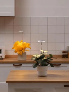 1pc Plant Growth Lamp, Suitable For Indoor Plants, Adjustable Height, Timing Function, Brightness Adjustable, Suitable For Small Plants, USB Powered - Three Colors Of Light - View 5