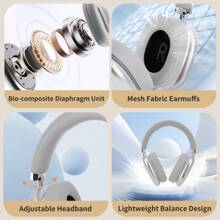 Draadloze over-ear-hoofdtelefoon, opvouwbare en draagbare hoofdtelefoon