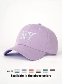 Mũ lưỡi trai thêu logo NY, có thể điều chỉnh, kiểu dáng thường ngày, thích hợp cho mùa xuân, mùa thu, du lịch, đi biển, phong cách Y2K dành cho giới trẻ, kỳ nghỉ, lễ hội. - mũ bóng chày - Xem 8
