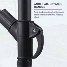 10ft Cantilever Patio Umbrella, Offset Hanging Outdoor Table Umbrella