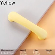 1/2 piezas Perilla/Tirador de gabinete/cajón de cerámica sólida, en lindos colores de macarrón, adecuados para habitación de niños, gabinete de cocina, armario, tocador, tiradores de puerta de gabinete, incluye tornillos