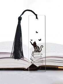 2pcLady Cat Book Marks Inspirational, Fun Bookmarks, Suitable For Students, Teachers, School Home Office Supplies, Book Lovers, Cat Lovers, Girl Friends, Sisters, Female Gifts