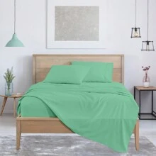 Luxurious Super Soft 4-Piece Bamboo Sheet Sets - Multiple Colors & Sizes Available - Turquoise - View 2