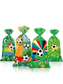 50 szt. torebek prezentowych z motywem piłki nożnej, torby prezentowe w stylu sportowym piłki nożnej, materiały do pakowania prezentów, torby prezentowe urodzinowe, dekoracje na przyjęcie urodzinowe, prezenty urodzinowe, dekoracje na imprezę w stylu Mistrzostw Świata w piłce nożnej, dekoracje ślubne, artykuły na przyjęcie urodzinowe, dekoracje domu, dekoracje pokoju, dekoracje stołu jadalnego, dekoracje na baby shower, dekoracje torebek do pakowania prezentów, zabawne torby do pakowania prezentów dla entuzjastów piłki nożnej - Wielokolorowe - Zobacz 5