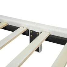 Sweiko 90*200cm Flat Bed, Upholstered Bed, Anti-Lamb's Wool, Comfortable Headboard Upholstery, Three-Way Adjustable Headboard, Pink Appearance, Fashionable And Simple, White - 白色 - 查看 9