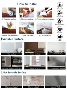 YUANYI Self-Adhesive Vinyl Flooring Roll, Wood Grain Pattern, Yellow, Suitable For Stairs, Bathroom, Waterproof, Peel And Stick, Self-Adhesive Contact Paper, PVC, Countertop, Cabinet, Drawer, Removable - Multicolor - View 12