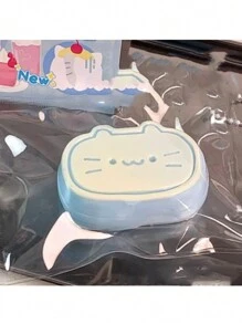 Juguete apretable de la figura del gatito del cheesecake semi-cocido, suave y esponjoso, con rebote lento, para alivio del estrés y decoración para terapia de cocción y regalo, gatito, figuras lindas, juguete apretable