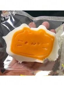 Juguete apretable de la figura del gatito del cheesecake semi-cocido, suave y esponjoso, con rebote lento, para alivio del estrés y decoración para terapia de cocción y regalo, gatito, figuras lindas, juguete apretable