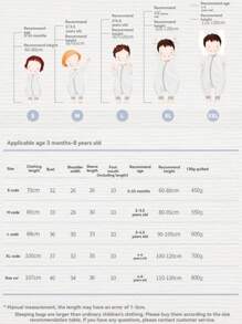 儿童天鹅绒圆点毛绒分腿睡袋 幼儿男女童卡通印花可拆卸袖子舒适睡袋 - 彩色 - 查看 5