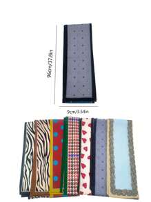 1 件时尚印花围巾眼镜链、太阳镜眼镜挂绳、防尘面罩挂绳 - 彩色 - 查看 6