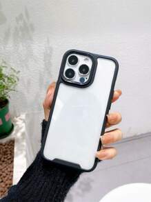 High Transparency 3-In-1 Colorful Edge Phone Case - Black - View 3