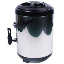Stainless Steel Insulation Barrel 8L Kitchen Heat Insulation Barrel - Black - View 7