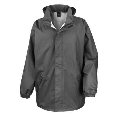 Result Mens Core Midweight Waterproof Windproof Jacket (Steel Grey) - 100% Polyester