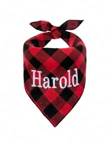 1PC spersonalizowana chustka dla psa haftowana nazwa niestandardowa chusta na szyję szalik dla psa trójkątne śliniaki chustka akcesoria do kostiumów dla zwierząt domowych dla małych średnich dużych psów kotów zwierząt domowych prezent urodzinowy