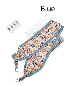 1 件时尚印花围巾眼镜链、太阳镜眼镜挂绳、防尘面罩挂绳 - 彩色 - 查看 13