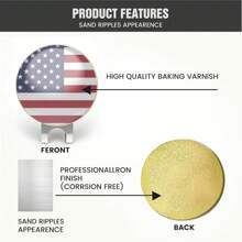 Personalized Golf Ball Marker - Magnetic Custom Golf Ball Marker Hat Clip With Customized Image For Golf Ball Lover Stylish And Convenient Never Lose Your Spot Again - Gold - View 3