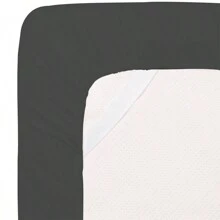 Juego de sábanas de bambú de 4 piezas en tamaño cama doble, de lujo y extra suaves - Gris oscuro - Ver 4