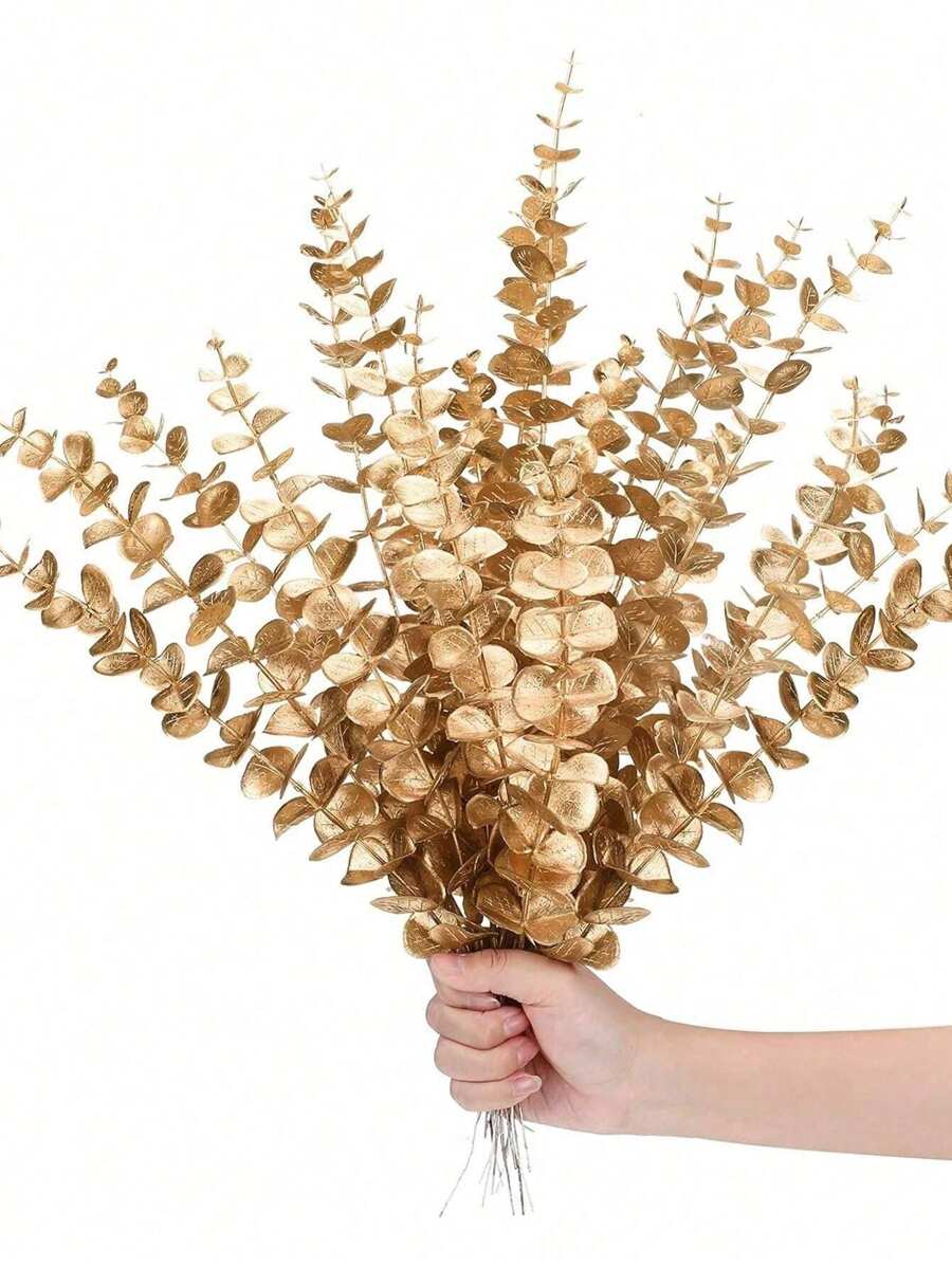 120/70/60/50/31/30/20/10/5/1支 尤加利枝條 人造植物 仿真尤加利莖 適用於婚禮花束、家居裝飾、春夏裝飾、秋季裝飾、房間、書桌、花園裝飾、房間裝飾用品、情人節、生日禮物、畢業禮物等