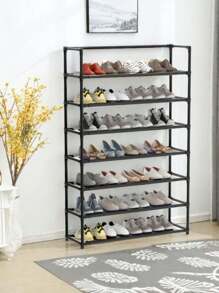 Étagère à chaussures assemblée multicouche simple, organisateur de stockage minimaliste, armoire à chaussures pour l'entrée - Multicolore - Voir 15