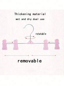 10 pièces Cintres à pantalon antidérapants et gain de place, cintres réglables en rose pour robes de femmes, décoration d'automne, décoration de festival, décoration de chambre, décoration de printemps, minimaliste, décoration d'été