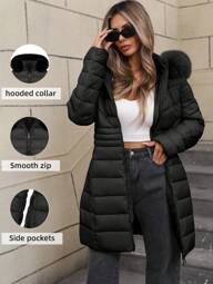 Giolshon Women's Lightweight Puffer Jacket - Hooded, Water - Resistant, Multi - Pocket For Fall/Winter Layering & Casual Outdoor