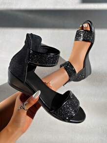 Women's Fashion Wedge Sandals, Open Toe Platform Mid Heel, Versatile Non-Slip Thick Bottom