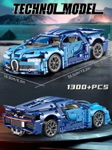 1000+ Pcs Racing Car Building Blocks Toy, Made Of ABS, 1:14 Scale Adult Gift Construction Blocks Car Model, Hobby Collectible Decor Toy Vehicle Bricks,Building Model,Building Blocks Adults,Voiture Collection