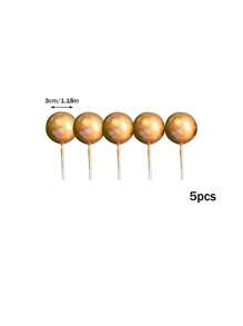 5 - 29 Stück bunte Schaumstoffkugeln als Kuchendekoration, bohemian-stil Kuchendekoration, imitierte Palmblatt-Papier-Fächer als Kuchendekoration, Serien in Blau, Pink, Gelb, Grün oder Lila, geeignet für Taufe, Gender-Reveal-Party, Geburtstag, Rentnerparty, Junggesellinnenabschied für Männer und Frauen, Hochzeitstorte, Valentinstag, vielfältige thematische Kuchendekoration