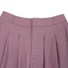 Nike Women's Solid Color Pleated Minimalist Casual Long Pants, Daily Wear
