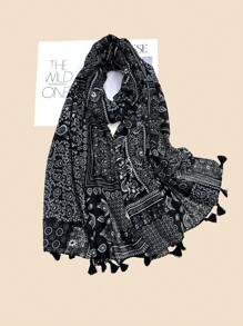 New Breathable Fringe Shawl, Elegant Design Scarf Fashion Women Silk Scarf, Vivid Color Women Spring/Summer Oversized Long Scarf For Outdoor Sun Protection Beach Wrap, Versatile Head Wrap - Multicolor - View 17