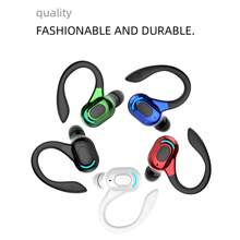 Cuffie senza fili F8, cuffie senza fili da appendere all'orecchio, cuffie stereo da corsa e sport, cuffiette senza fili con gancio per l'orecchio, cuffiette stereo senza fili da sport impermeabili
