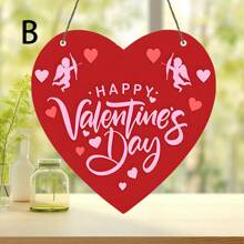 1 Adorno de corazón rojo de acrílico para el Día de San Valentín, decoración de puerta interior y exterior con tema de amor, decoraciones para fiestas festivas, material de acrílico, sin necesidad de electricidad ni pilas, adecuado para el Día de San Valentín, Regalos de San Valentín, Decoraciones de San Valentín, Decoración del hogar, Decoración de habitaciones, Decoración de paredes - Multicolor - Ver 5