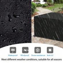 Funda rectangular para muebles de jardín, impermeable, cubierta para mesa de jardín, lona para muebles de jardín, cubierta protectora para mesa de jardín para muebles, (poliéster, 170x94x71cm)