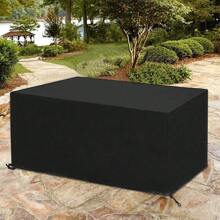 Funda rectangular para muebles de jardín, impermeable, cubierta para mesa de jardín, lona para muebles de jardín, cubierta protectora para mesa de jardín para muebles, (poliéster, 170x94x71cm)