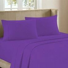 Luxurious Ultra Soft 4-Piece Bamboo Fiber Bed Sheet Set With Deep Pockets - Full Size - 蘭花 - 查看 2