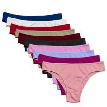 Kit 10 Girls' Panties 100% Cotton - 彩色 - 查看 2