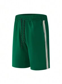 1pc Men's Shorts, Sports & Casual Shorts, Gym/Tennis Shorts - Quick Dry Lightweight Athletic Shorts, Suitable For Running, Basketball - Green - View 9