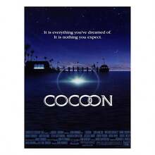 1 Pc Cocoon Movie Poster Wooden Framed Canvas Painting Thickness 2.25cm/0.9inch High Quality Wall Art Prints Poster Direct Hanging Wall Picture Decor For Home Gifts, Gift,Living Room, Bathroom, Bedroom, Kitchen