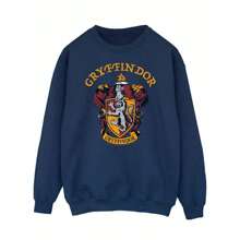 Harry Potter Mens Gryffindor Sweatshirt (Navy Blue) - 153gsm 50% Polyester/50% Cotton