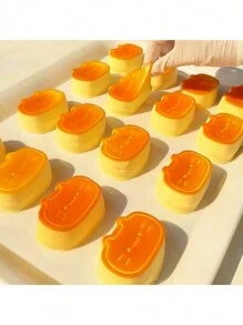 Juguete apretable de la figura del gatito del cheesecake semi-cocido, suave y esponjoso, con rebote lento, para alivio del estrés y decoración para terapia de cocción y regalo, gatito, figuras lindas, juguete apretable