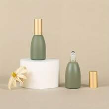 10 件 0.41 盎司精油滚珠瓶，配有 5 个漏斗和 5 个滴管，不锈钢滚珠玻璃瓶，带金色瓶盖，不含酒精，适用于旅行香水和芳香疗法，香水瓶 - 滾珠瓶 - 查看 7