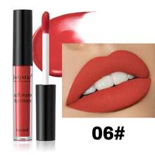 Julystar 6 colores de brillo de labios con tapa negra, textura aterciopelada mate, lápiz labial que no se pega, alto desarrollo de color, apropiado para una variedad de ocasiones - Multicolor - Ver 18