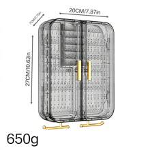 Large Capacity Wall-Mounted Multifunctional Earring And Necklace Jewelry Box, High-End And Exquisite Jewelry Rack - Multicolor - View 11