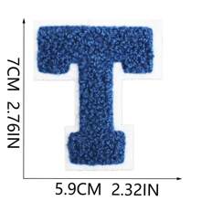 7CM, 1PC,26 PCS, Blue Patch, Black Patch ,PINK Patch ,White And Black Patch, 26 Blue English Letters A-Z, Shinier Letter Fashion Patch, DIY Sewing To Express Love, Unique Decorations For Clothing, Pants, Hats, Jeans, Wallet, Etc. - Blue - View 29