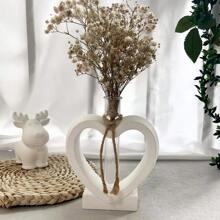 4pcs/Set Heart-Shaped Hydroponic Silicone Mold With 3 Test Tubes, DIY Mold - White - View 4