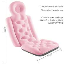 Adult Bath Pillow For Bathtub, Full Body Mat Quick Dry Ergonomic Headrest Cushion - Pink Long - View 4